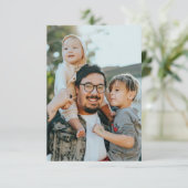 Benutzerdefiniertes Foto Dankeskarte (Stehend Vorderseite)