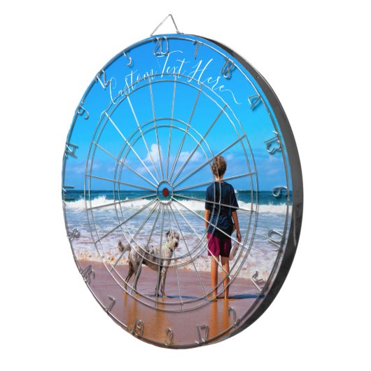 Benutzerdefiniertes Foto-Dart-Mainboard mit Person Dartscheibe (Vorderseite rechts)