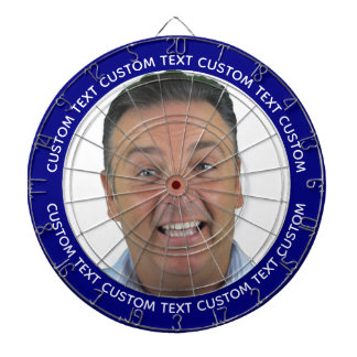 Benutzerdefiniertes Foto-Dartboard & Text - NAVY B Dartscheibe