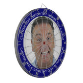 Benutzerdefiniertes Foto-Dartboard & Text - NAVY B Dartscheibe (Vorderseite Links)