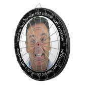Benutzerdefiniertes Foto-Dartboard & Text - schwar Dartscheibe (Vorderseite rechts)