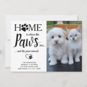 Benutzerdefiniertes Foto, das wir übertragen Paws  Ankündigung (Vorderseite)