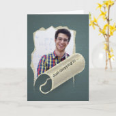 Benutzerdefiniertes Foto Denken Sie an Sie bei der Karte (Gelbe Blume)