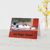 Benutzerdefiniertes Foto Denken Sie an Sie Schwarz Karte (Gelbe Blume)