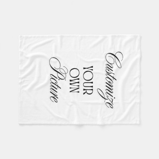 Benutzerdefiniertes Foto der Bildblanke Fleecedecke (Vorderseite (Horizontal))