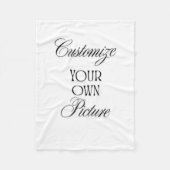 Benutzerdefiniertes Foto der Bildblanke Fleecedecke (Vorderseite)