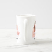 Benutzerdefiniertes Foto der Mama Personalisiert M Porzellantasse (Rückseite)