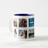 Benutzerdefiniertes Foto der Mutter Zweifarbige Tasse (Vorderseite Links)