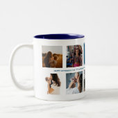 Benutzerdefiniertes Foto der Mutter Zweifarbige Tasse (Links)