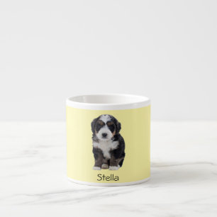 Benutzerdefiniertes Foto des Hundes - Pastellgelb Espressotasse
