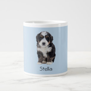 Benutzerdefiniertes Foto des Hundes - Pulver blau  Jumbo-Tasse