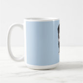 Benutzerdefiniertes Foto des Hundes - Pulver blau Kaffeetasse (Links)