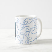 Benutzerdefiniertes Foto des Hundes und Name Licht Kaffeetasse (VorderseiteRechts)