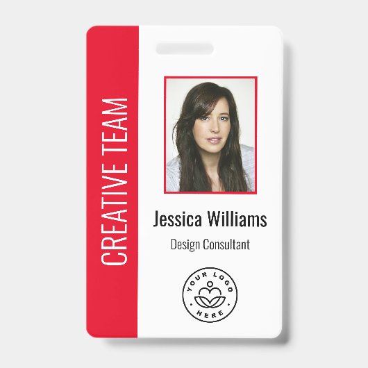 Benutzerdefiniertes Foto des Mitarbeiters, Bar, Lo Ausweis (Front)