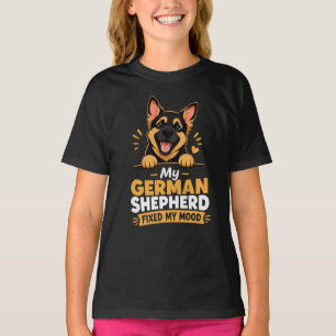 Benutzerdefiniertes Foto Deutscher Schäferhund Hat T-Shirt