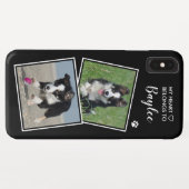 Benutzerdefiniertes Foto Dog Cat Collage Niedliche Case-Mate iPhone Hülle (Rückseite (Horizontal))