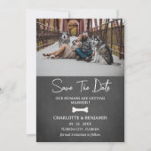 Benutzerdefiniertes Foto Dog Theme Modern Save The Date (Vorderseite)