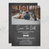 Benutzerdefiniertes Foto Dog Theme Modern Save The Date (Vorne/Hinten)
