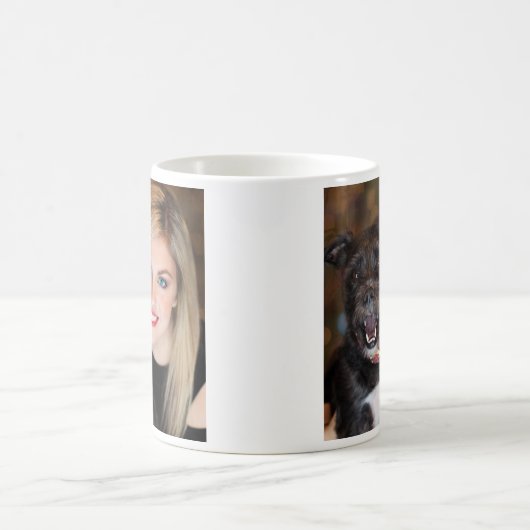 Benutzerdefiniertes Foto Doppelseitig Kaffeetasse (Mittel)