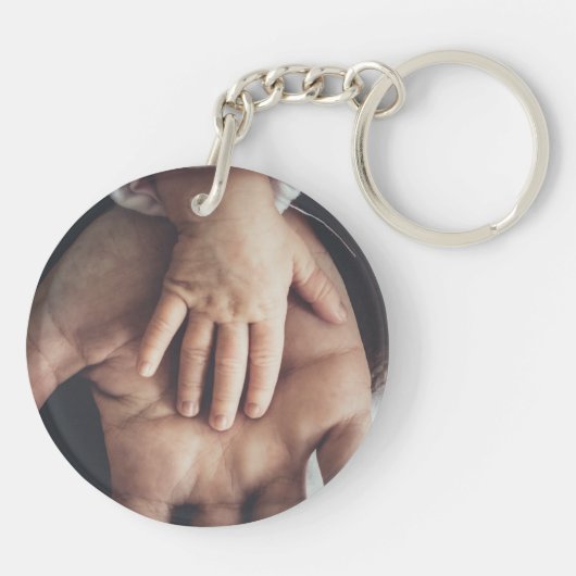 Benutzerdefiniertes Foto Doppelseitig Schlüsselanhänger (Rückseite)