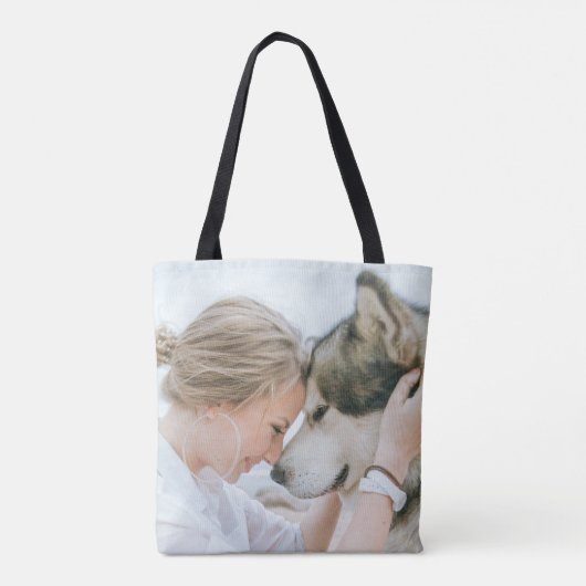 Benutzerdefiniertes Foto Doppelseitige Tasche (Rückseite)