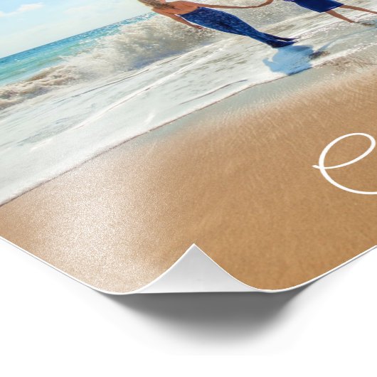 Benutzerdefiniertes Foto Drucken mit Text (Ecke)