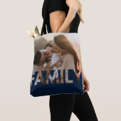 Benutzerdefiniertes Foto Dunkelblau Tasche (Von Nahem)