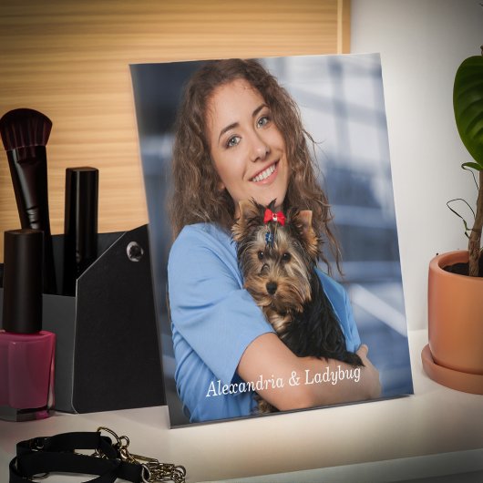 Benutzerdefiniertes Foto - Easel personalisieren Fotoplatte