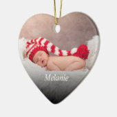 Benutzerdefiniertes Foto Eigene erstellen Keramik Ornament (Links)