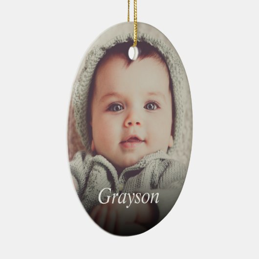 Benutzerdefiniertes Foto Eigene erstellen Keramik Ornament (Rechts)