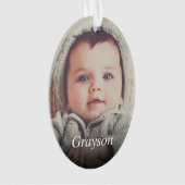 Benutzerdefiniertes Foto Eigene erstellen Ornament (Vorderseite)