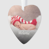 Benutzerdefiniertes Foto Eigene erstellen Ornament (Vorderseite)