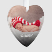 Benutzerdefiniertes Foto Eigene erstellen Ornament (Vorderseite)