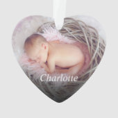 Benutzerdefiniertes Foto Eigene erstellen Ornament (Rückseite)