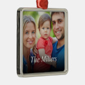 Benutzerdefiniertes Foto Eigene erstellen Ornament Aus Metall (Rechts)