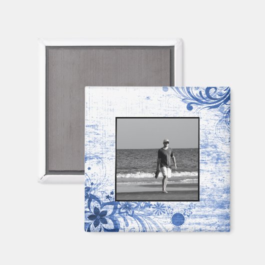 Benutzerdefiniertes Foto Eigene erstellen | Rustik Magnet (Vorderseite/Rückseite)