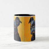 Benutzerdefiniertes Foto (Eigenes Foto und/oder ei Zweifarbige Tasse (Mittel)