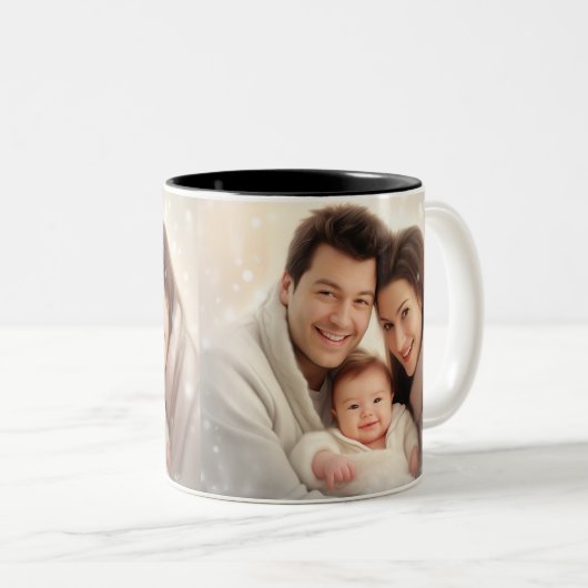 Benutzerdefiniertes Foto (Eigenes Foto und/oder ei Zweifarbige Tasse (VorderseiteRechts)