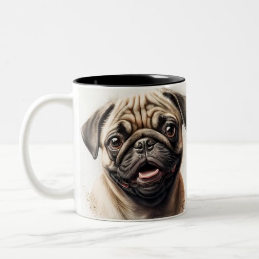 Benutzerdefiniertes Foto (Eigenes Foto und/oder ei Zweifarbige Tasse (Links)