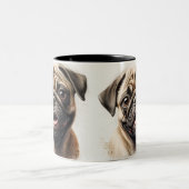 Benutzerdefiniertes Foto (Eigenes Foto und/oder ei Zweifarbige Tasse (Mittel)
