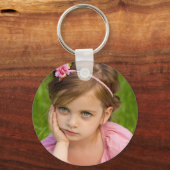 Benutzerdefiniertes Foto, einfach minimalistisch Schlüsselanhänger (Vorderseite)