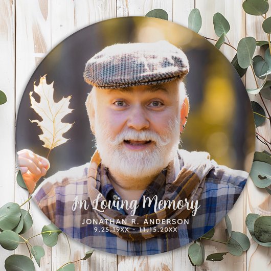 Benutzerdefiniertes Foto Einfache Gedenkstätte Per Button