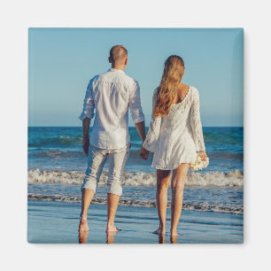 Benutzerdefiniertes Foto einfacher minimalistische Magnet