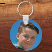 Benutzerdefiniertes Foto einfacher minimalistische Schlüsselanhänger (Vorderseite)