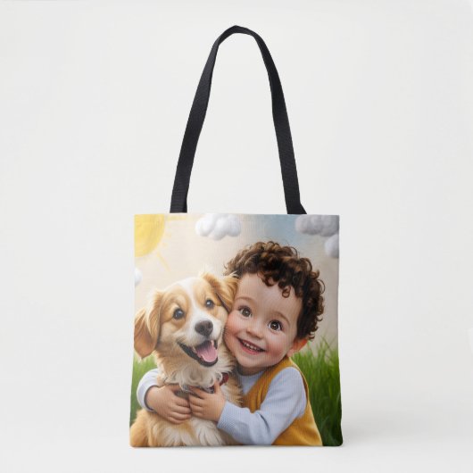 Benutzerdefiniertes Foto Einfacher personalisierte Tasche (Vorderseite)