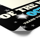 Benutzerdefiniertes Foto einfügen Mitarbeiter des  Poster (Ecke)