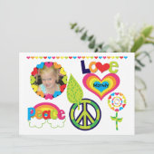 Benutzerdefiniertes Foto - Einladung für Frieden,  (Stehend Vorderseite)