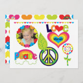 Benutzerdefiniertes Foto - Einladung für Frieden,  (Vorne/Hinten)