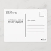 Benutzerdefiniertes Foto-Einlösung für dünne Gold- Postkarte (Rückseite)