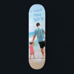 Benutzerdefiniertes Foto Einzigartiges Design in L Skateboard<br><div class="desc">Benutzerdefiniertes Foto - Ihr eigenes Design - Sonderformat - Personalisierter Vater / Kind / Familie / Freunde / Persönliches Geschenk - Fügen Sie Ihr Foto / Text - Umformatieren und verschieben oder entfernen und fügen Sie Elemente / Bild mit Anpassungs-Tool. Wählen Sie / fügen Sie Ihre Lieblings-Schriftart / Textfarbe! Sie...</div>